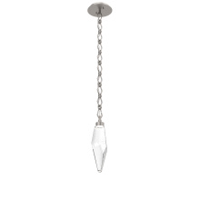 Hammerton LNB0050-15-BS-CC-CH1-L3 - Rock Crystal Pendant with Chain - 15-Inch