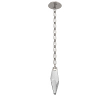 Hammerton LNB0050-15-BS-CS-CH2-L3 - Rock Crystal Pendant with Chain - 15-Inch