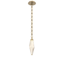 Hammerton LNB0050-15-GB-CA-CH1-L3 - Rock Crystal Pendant with Chain - 15-Inch