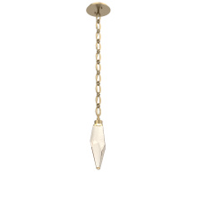 Hammerton LNB0050-15-GB-CA-CH2-L1 - Rock Crystal Pendant with Chain - 15-Inch