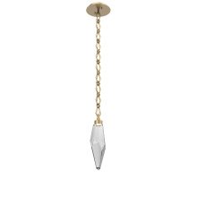 Hammerton LNB0050-15-GB-CS-CH1-L1 - Rock Crystal Pendant with Chain - 15-Inch