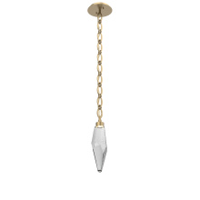 Hammerton LNB0050-15-GB-CS-CH2-L3 - Rock Crystal Pendant with Chain - 15-Inch