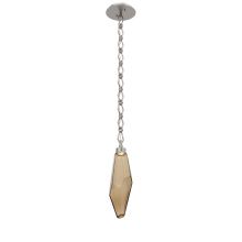 Hammerton LNB0050-17-BS-CB-CH1-L1 - Rock Crystal Pendant with Chain - 17-Inch