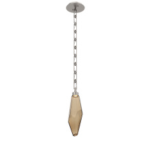 Hammerton LNB0050-17-BS-CB-CH3-L1 - Rock Crystal Pendant with Chain - 17-Inch
