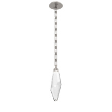 Hammerton LNB0050-17-BS-CC-CH3-L1 - Rock Crystal Pendant with Chain - 17-Inch
