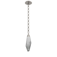 Hammerton LNB0050-17-BS-CS-CH2-L1 - Rock Crystal Pendant with Chain - 17-Inch