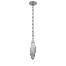 Hammerton LNB0050-17-BS-CS-CH3-L1 - Rock Crystal Pendant with Chain - 17-Inch