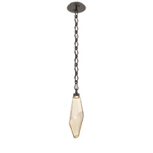 Hammerton LNB0050-17-FB-CA-CH1-L3 - Rock Crystal Pendant with Chain - 17-Inch