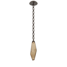 Hammerton LNB0050-17-FB-CB-CH2-L1 - Rock Crystal Pendant with Chain - 17-Inch