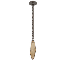 Hammerton LNB0050-17-FB-CB-CH3-L3 - Rock Crystal Pendant with Chain - 17-Inch