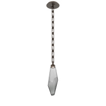 Hammerton LNB0050-17-FB-CS-CH3-L3 - Rock Crystal Pendant with Chain - 17-Inch