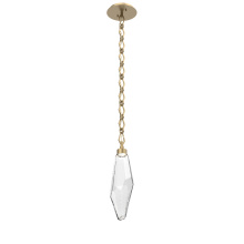 Hammerton LNB0050-17-GB-CC-CH1-L1 - Rock Crystal Pendant with Chain - 17-Inch