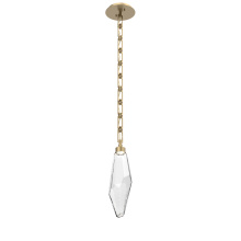 Hammerton LNB0050-17-GB-CC-CH3-L1 - Rock Crystal Pendant with Chain - 17-Inch