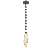 Hammerton LNB0050-17-MB-CA-CH2-L1 - Rock Crystal Pendant with Chain - 17-Inch