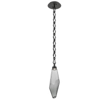 Hammerton LNB0050-17-MB-CS-CH1-L1 - Rock Crystal Pendant with Chain - 17-Inch