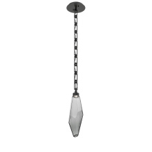 Hammerton LNB0050-17-MB-CS-CH3-L1 - Rock Crystal Pendant with Chain - 17-Inch