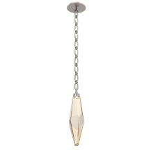 Hammerton LNB0050-19-BS-CA-CH2-L1 - Rock Crystal Pendant with Chain - 19-Inch