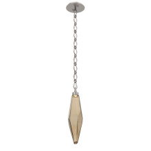 Hammerton LNB0050-19-BS-CB-CH1-L1 - Rock Crystal Pendant with Chain - 19-Inch
