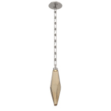 Hammerton LNB0050-19-BS-CB-CH3-L1 - Rock Crystal Pendant with Chain - 19-Inch