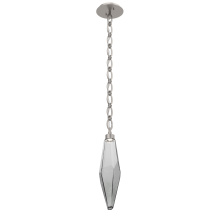 Hammerton LNB0050-19-BS-CS-CH2-L1 - Rock Crystal Pendant with Chain - 19-Inch
