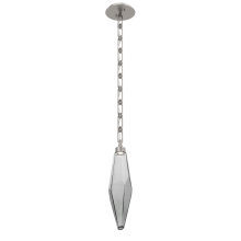 Hammerton LNB0050-19-BS-CS-CH3-L1 - Rock Crystal Pendant with Chain - 19-Inch