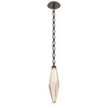 Hammerton LNB0050-19-FB-CA-CH1-L3 - Rock Crystal Pendant with Chain - 19-Inch