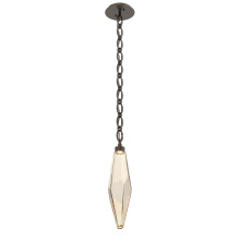 Hammerton LNB0050-19-FB-CA-CH2-L3 - Rock Crystal Pendant with Chain - 19-Inch