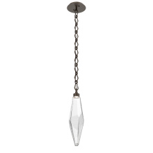 Hammerton LNB0050-19-FB-CC-CH1-L3 - Rock Crystal Pendant with Chain - 19-Inch