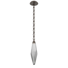 Hammerton LNB0050-19-FB-CS-CH1-L3 - Rock Crystal Pendant with Chain - 19-Inch