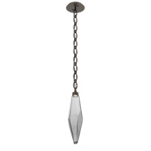 Hammerton LNB0050-19-FB-CS-CH2-L3 - Rock Crystal Pendant with Chain - 19-Inch