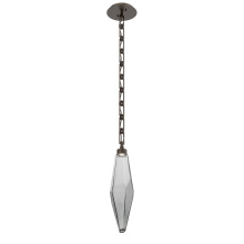 Hammerton LNB0050-19-FB-CS-CH3-L1 - Rock Crystal Pendant with Chain - 19-Inch