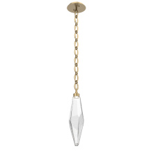 Hammerton LNB0050-19-GB-CC-CH2-L3 - Rock Crystal Pendant with Chain - 19-Inch