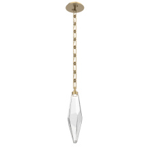 Hammerton LNB0050-19-GB-CC-CH3-L1 - Rock Crystal Pendant with Chain - 19-Inch