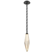 Hammerton LNB0050-19-MB-CA-CH2-L1 - Rock Crystal Pendant with Chain - 19-Inch