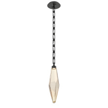 Hammerton LNB0050-19-MB-CA-CH3-L1 - Rock Crystal Pendant with Chain - 19-Inch