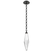 Hammerton LNB0050-19-MB-CC-CH1-L1 - Rock Crystal Pendant with Chain - 19-Inch
