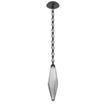 Hammerton LNB0050-19-MB-CS-CH1-L3 - Rock Crystal Pendant with Chain - 19-Inch