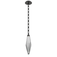 Hammerton LNB0050-19-MB-CS-CH3-L1 - Rock Crystal Pendant with Chain - 19-Inch