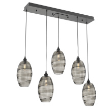 Hammerton PLB0035-05-MB-OS-C01-E2 - Ellisse Linear 5pc Multi-Pendant