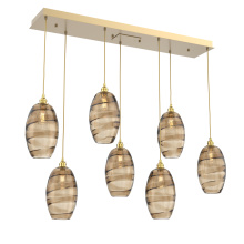 Hammerton PLB0035-07-GB-OB-C01-E2 - Ellisse Linear 7pc Multi-Pendant