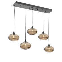 Hammerton PLB0036-05-MB-OB-C01-E2 - Coppa Linear 5pc Multi-Pendant