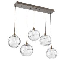 Hammerton PLB0047-05-FB-OC-C01-E2 - Terra Linear 5pc Multi-Pendant