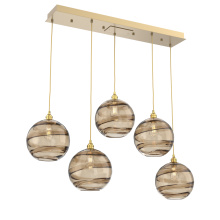 Hammerton PLB0047-05-GB-OB-C01-E2 - Terra Linear 5pc Multi-Pendant