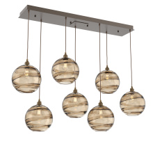 Hammerton PLB0047-07-FB-OB-C01-E2 - Terra Linear 7pc Multi-Pendant