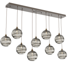 Hammerton PLB0047-09-FB-OS-C01-E2 - Terra Linear 9pc Multi-Pendant