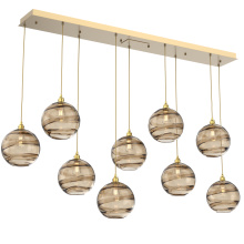 Hammerton PLB0047-09-GB-OB-C01-E2 - Terra Linear 9pc Multi-Pendant
