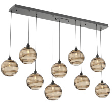 Hammerton PLB0047-09-MB-OB-C01-E2 - Terra Linear 9pc Multi-Pendant