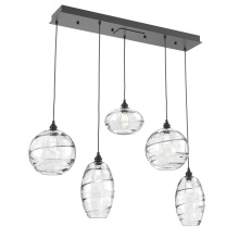 Hammerton PLB0048-05-MB-OC-C01-E2 - Misto Linear 5pc Multi-Pendant