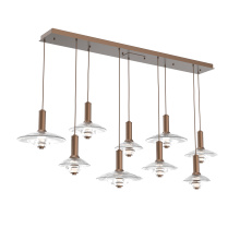Hammerton PLB0098-09-BB-CG-C01-L3 - Cirrus Linear 9pc Multi-Pendant