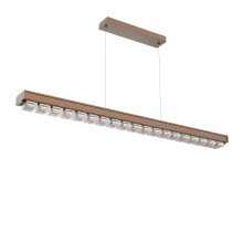 Hammerton PLB0100-60-BB-TP-CA1-L3-000 - Tessera 60-Inch Linear Chandelier